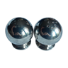 salt and pepper shaker silver metal Ercuis