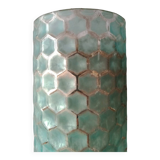 Cylindrical vase frosted honeycomb glass