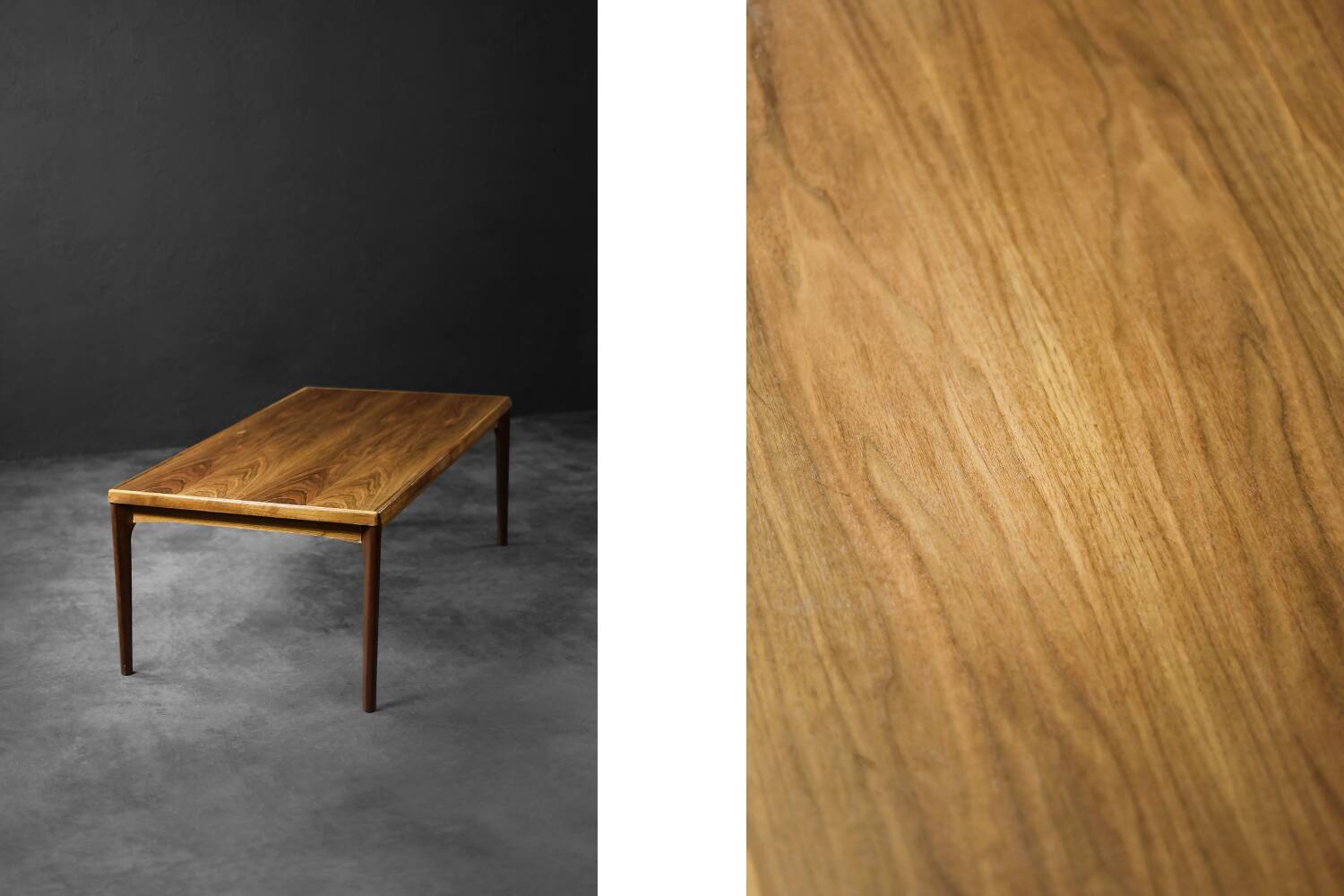 Vintage Mid-Century Danish Modern Teak Coffee Table from Vejle Møbelfabrik