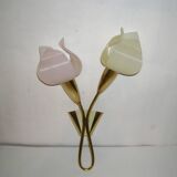 Double flower wall light from the 1950s.