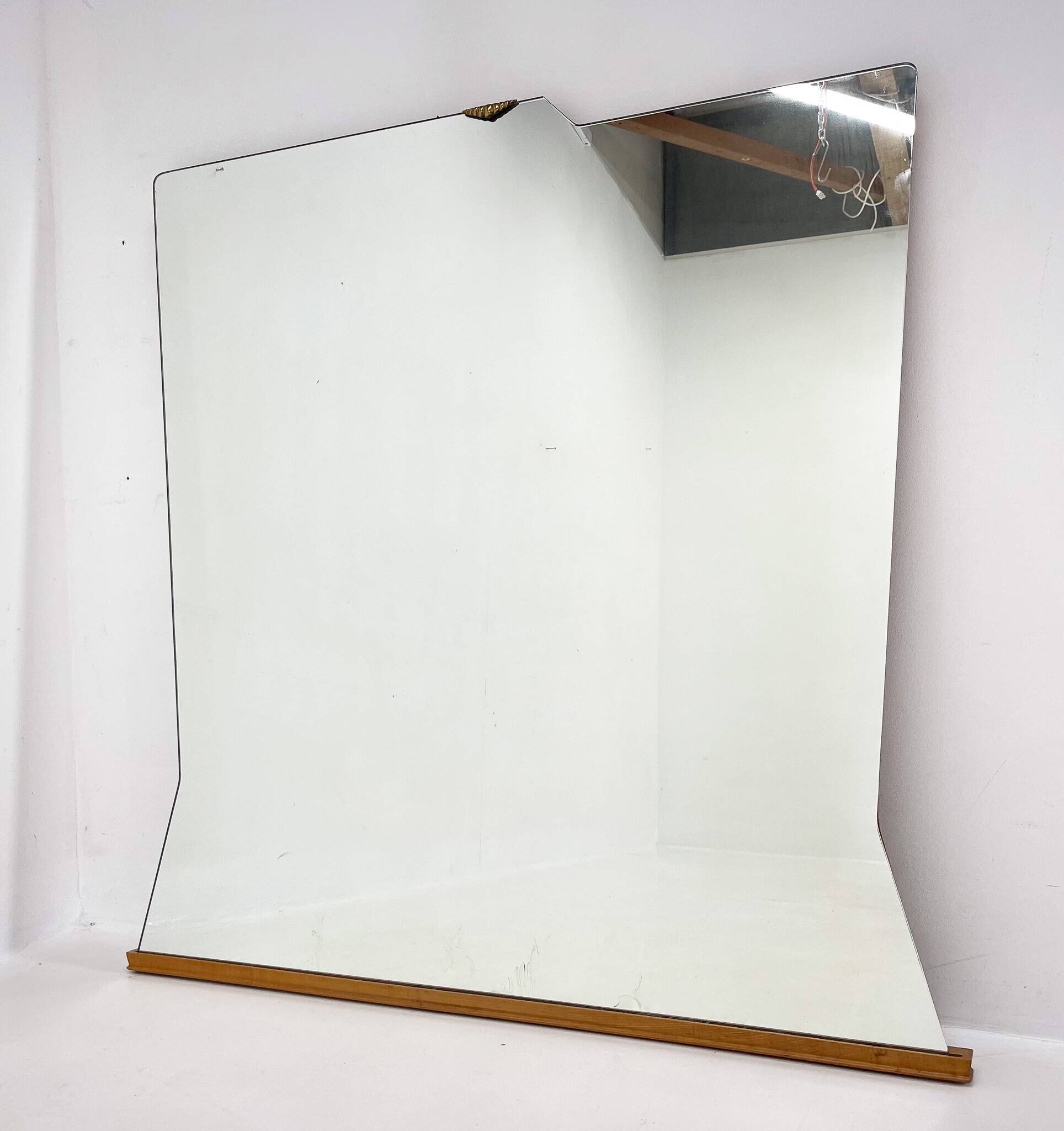 1960s Large Wall Mirror by Santambrogio & De Berti, Italy