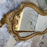 Golden baroque mirror