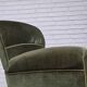 1950s, Danish highback relax armchair, furniture velour, beech wood.