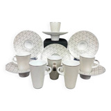 Set of 6 Raynaud Silver coffee cups, shaking cups