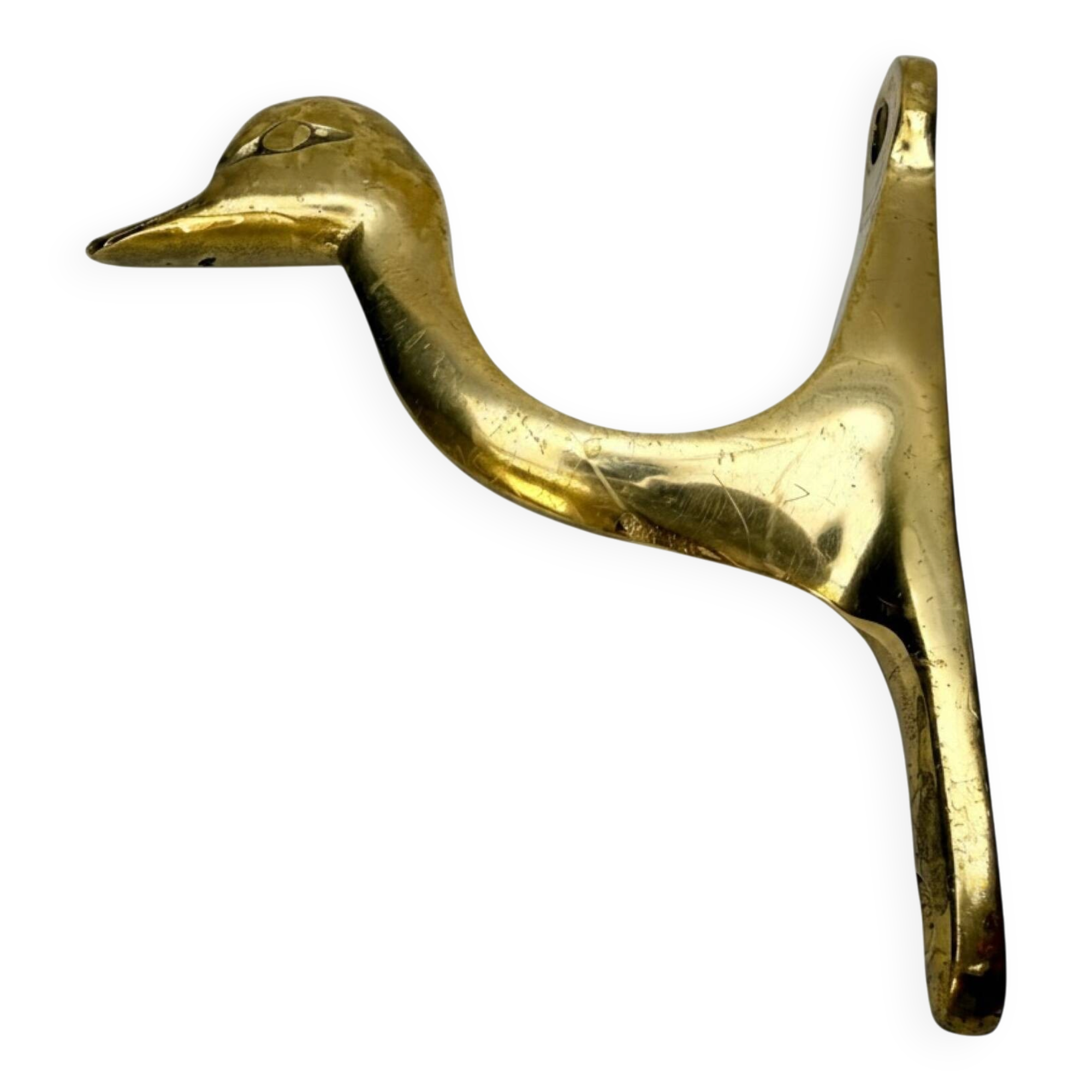 Patère murale canard en laiton massif – Windcurrent Collection