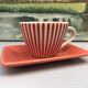 4 vintage ceramic coffee mugs edited by lbvyr circa