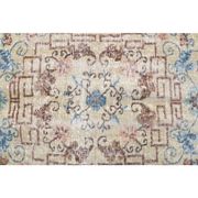 Vintage Turkish Hand-Knotted Wool Cotton Beige Area Rug 230x340