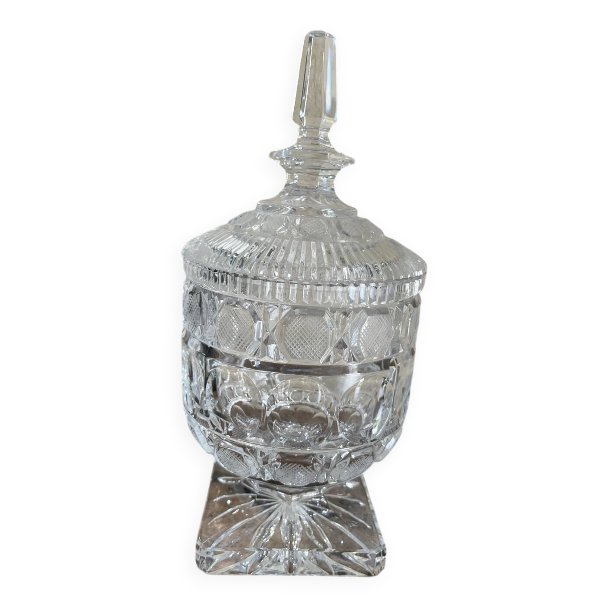 Crystal sugar bowl or candy bowl
