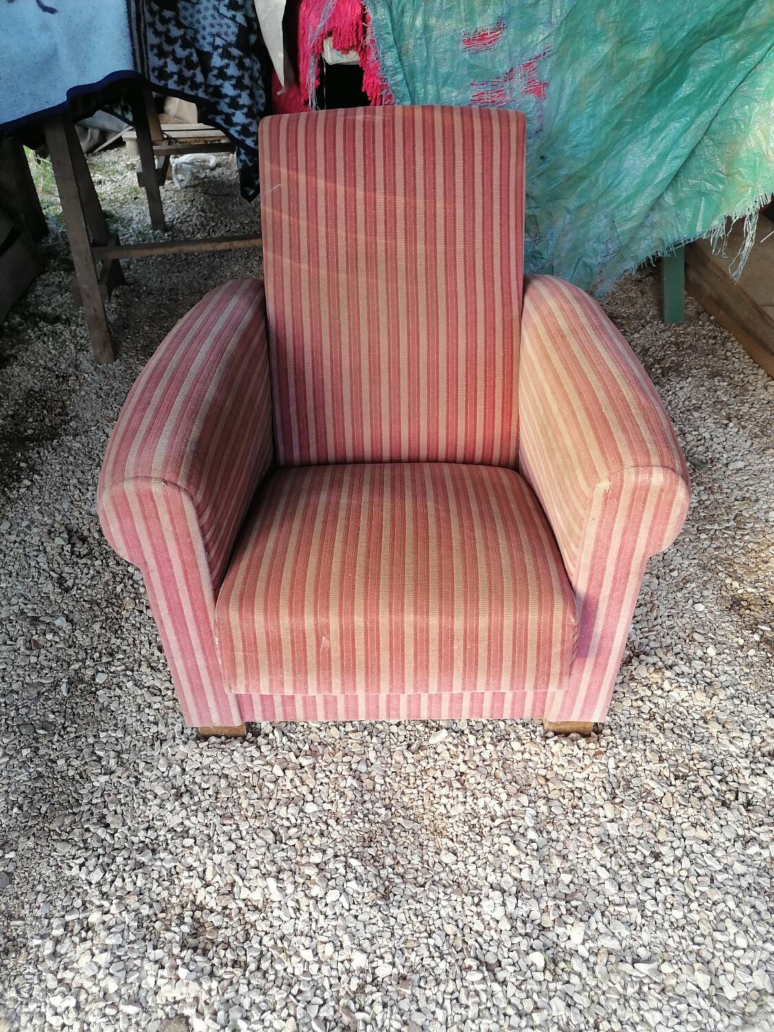 Fabric armchair 1900-1930
