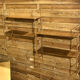 Metal wall shelves