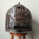 Wrought iron birdcage handmade in India.