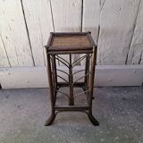 Rattan side table