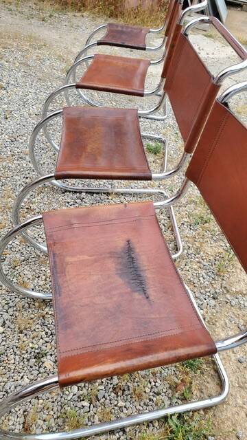 4 MR10 Mies Van der Rohe chairs