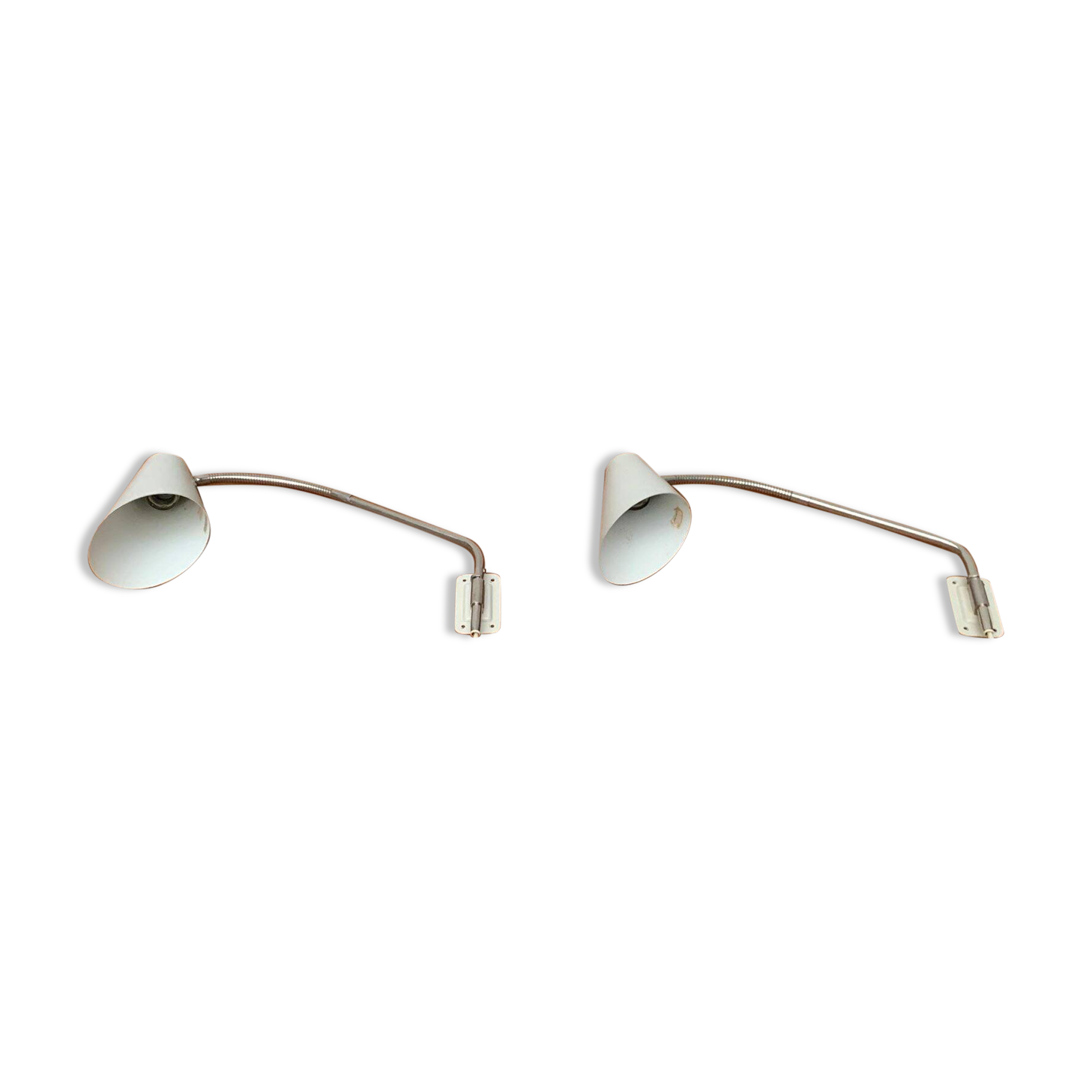 Mid-century German wall sconces by Kaiser Leuchten, set of 2.