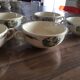 Lot of 5 chocolate bowls Sarreguemines Obernai