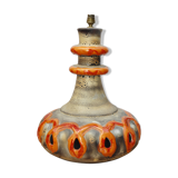 Lamp foot "fat lava" in ceramics