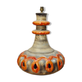 Lamp foot "fat lava" in ceramics