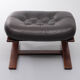 Kengu Leather Ottoman Rykken Norway 1960s