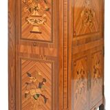 Transitional style secretary in marquetry