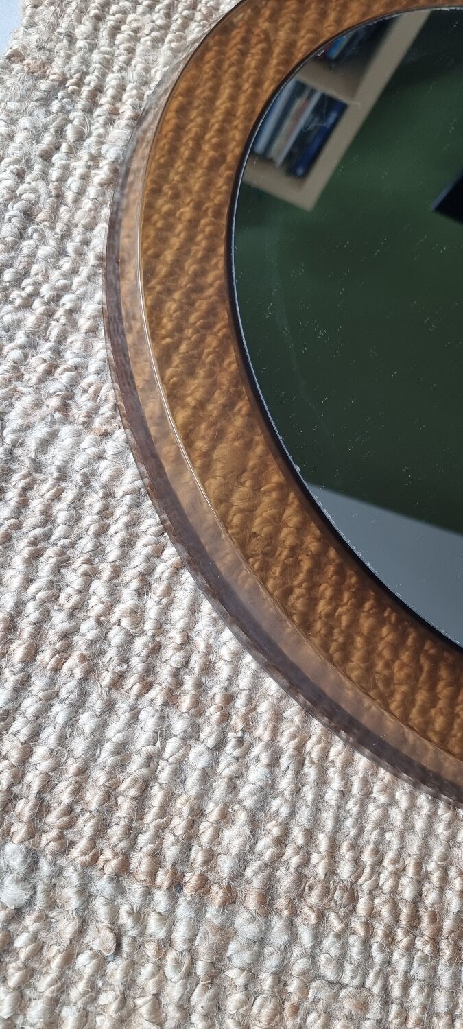 Mirror years 70. Smoked glass