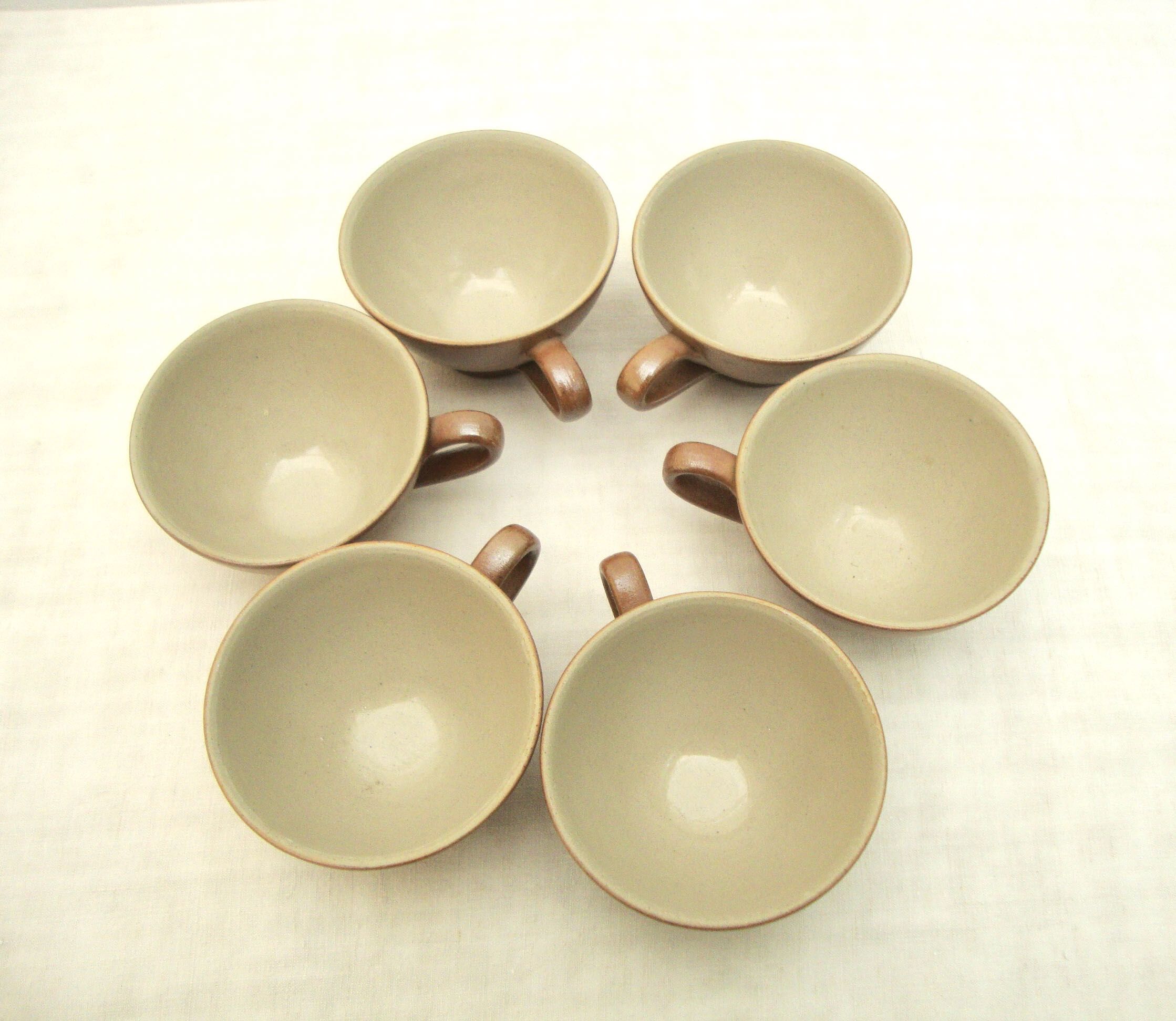 Set 6 cups or sandstone bowls