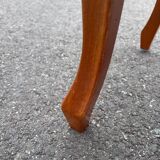 Louis XV style wooden and velvet footrest