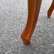Louis XV style wooden and velvet footrest