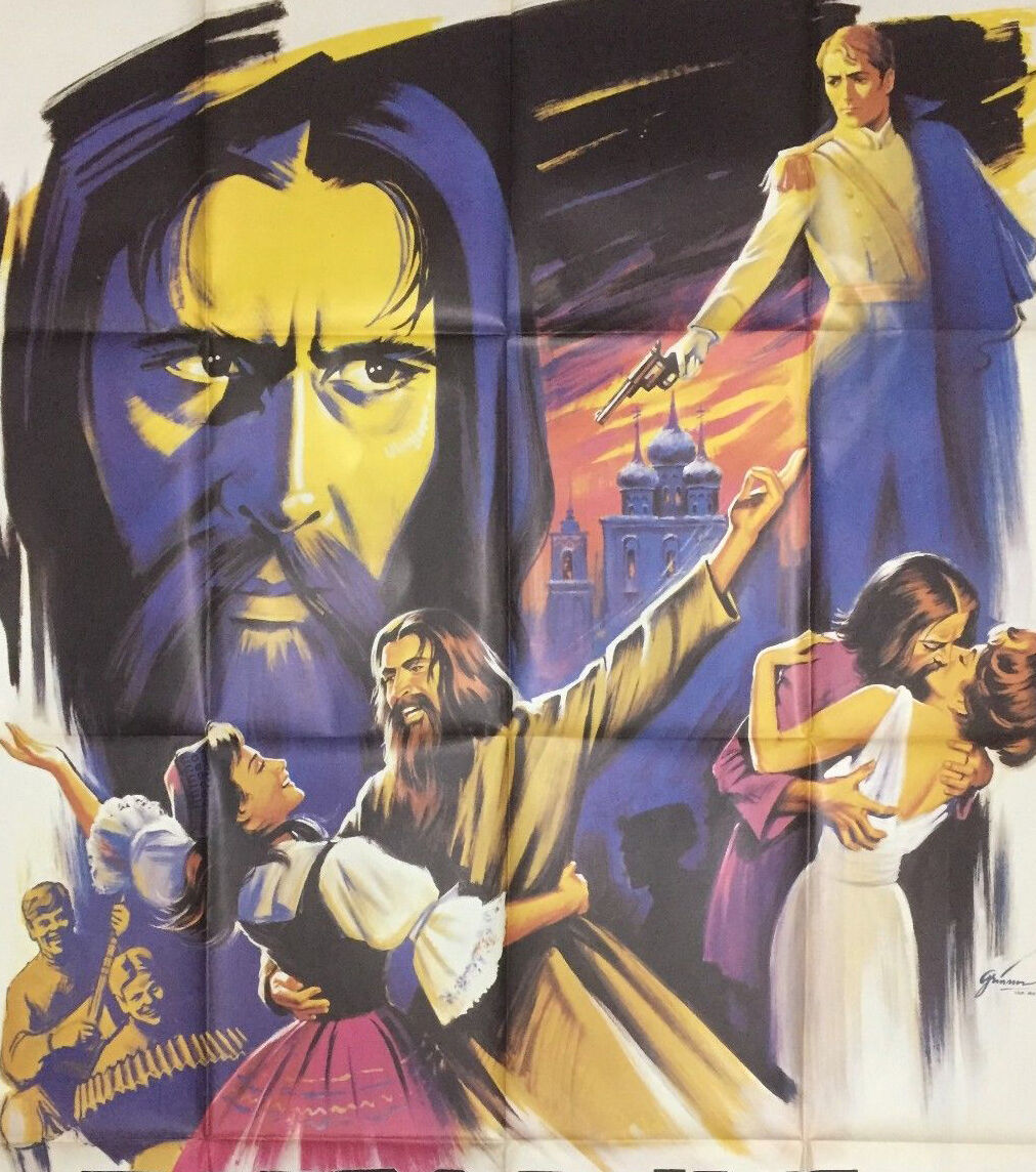 Affiche originale Raspoutine le moine fou avec Christopher Lee 1966