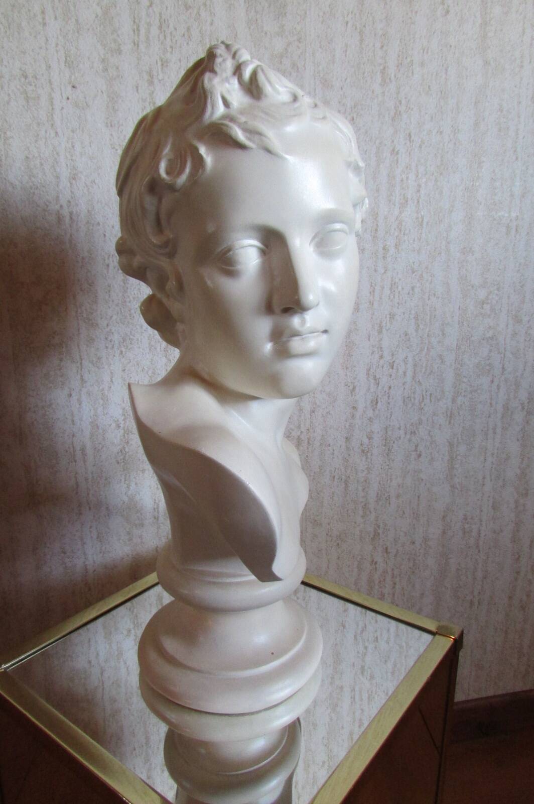 Head of a young man, plaster bust