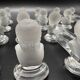 12 Baccarat crystal knife holders, Houdon model, 19th century.