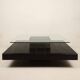 Table basse avec base en cuir de pecari par Tito Agnoli pour Caleido, 1970