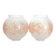 Pair of globes for light fixture