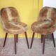 Paire de chaises Moumoute Style Baumann, chaises vintage, chaise rétro