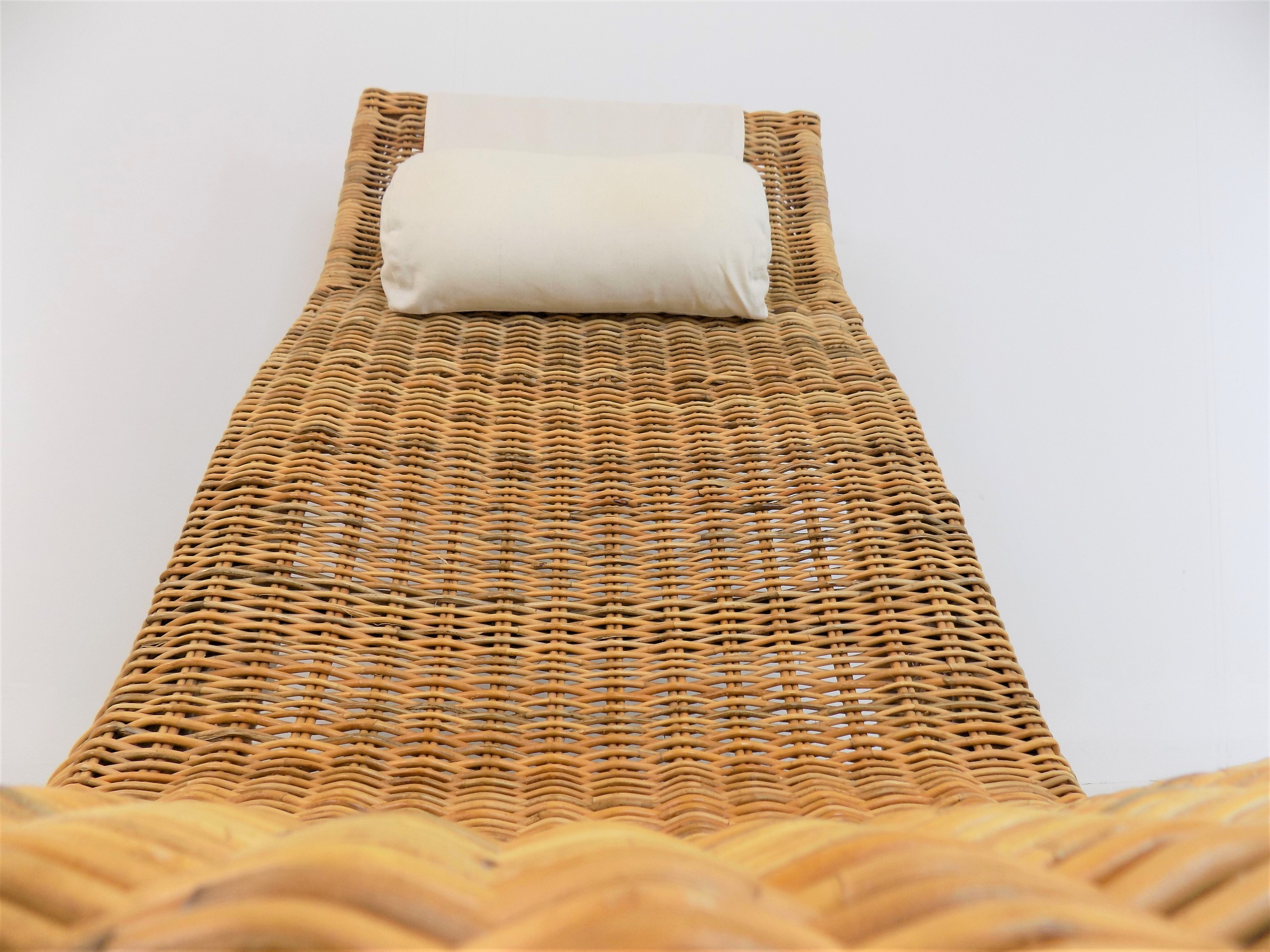 Chaise longue Karlskrona en rotin par Karl Malmvall