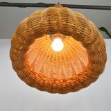 Wicker lamp, 1970s