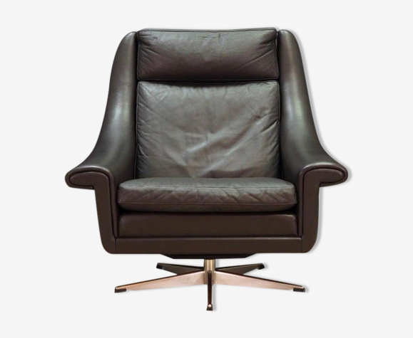Fauteuil cuir Aage Christensen