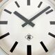 Grey Industrial Wall Clock from TN, 1960s