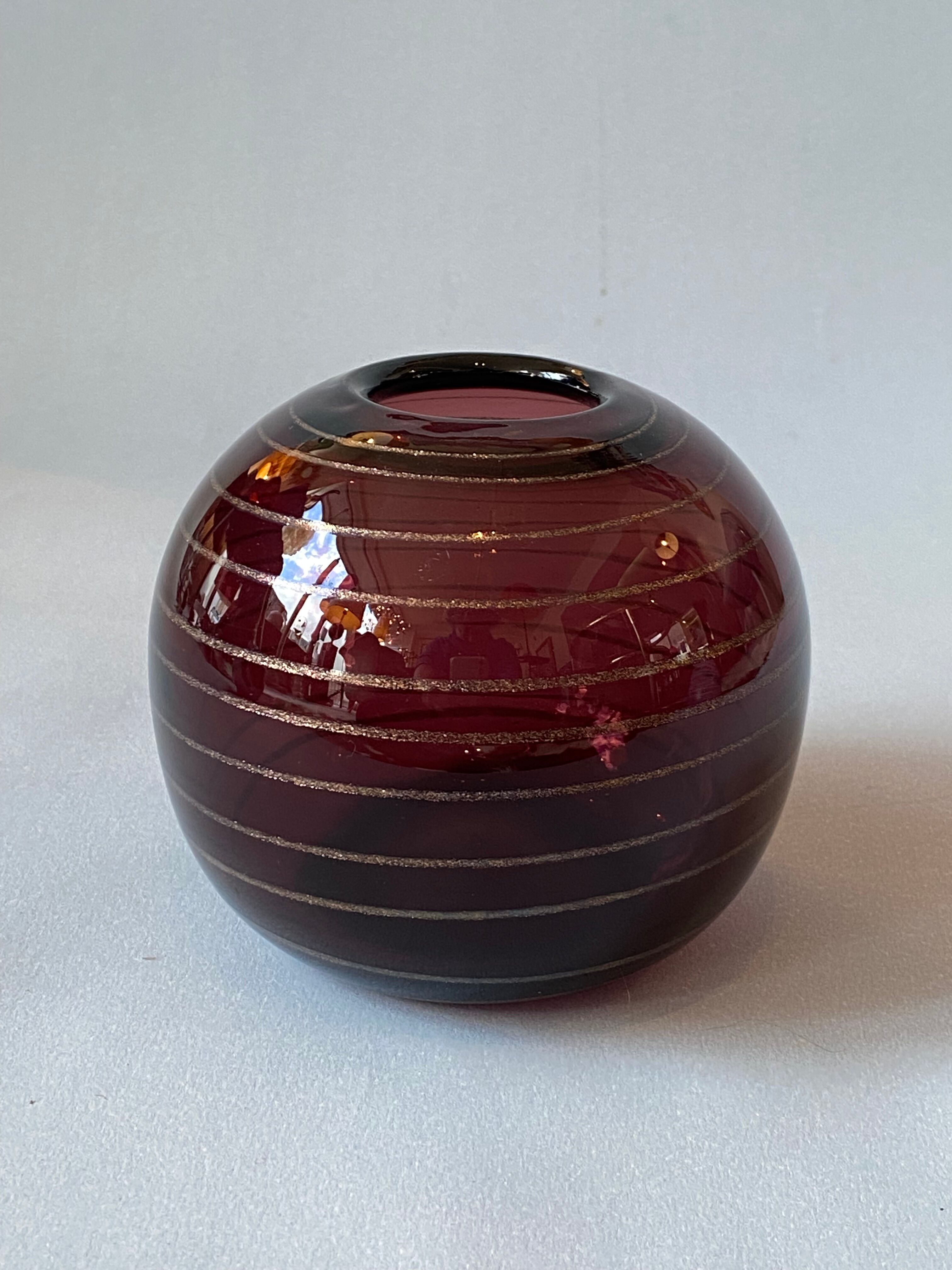 Vase verre Robert Pierini Biot