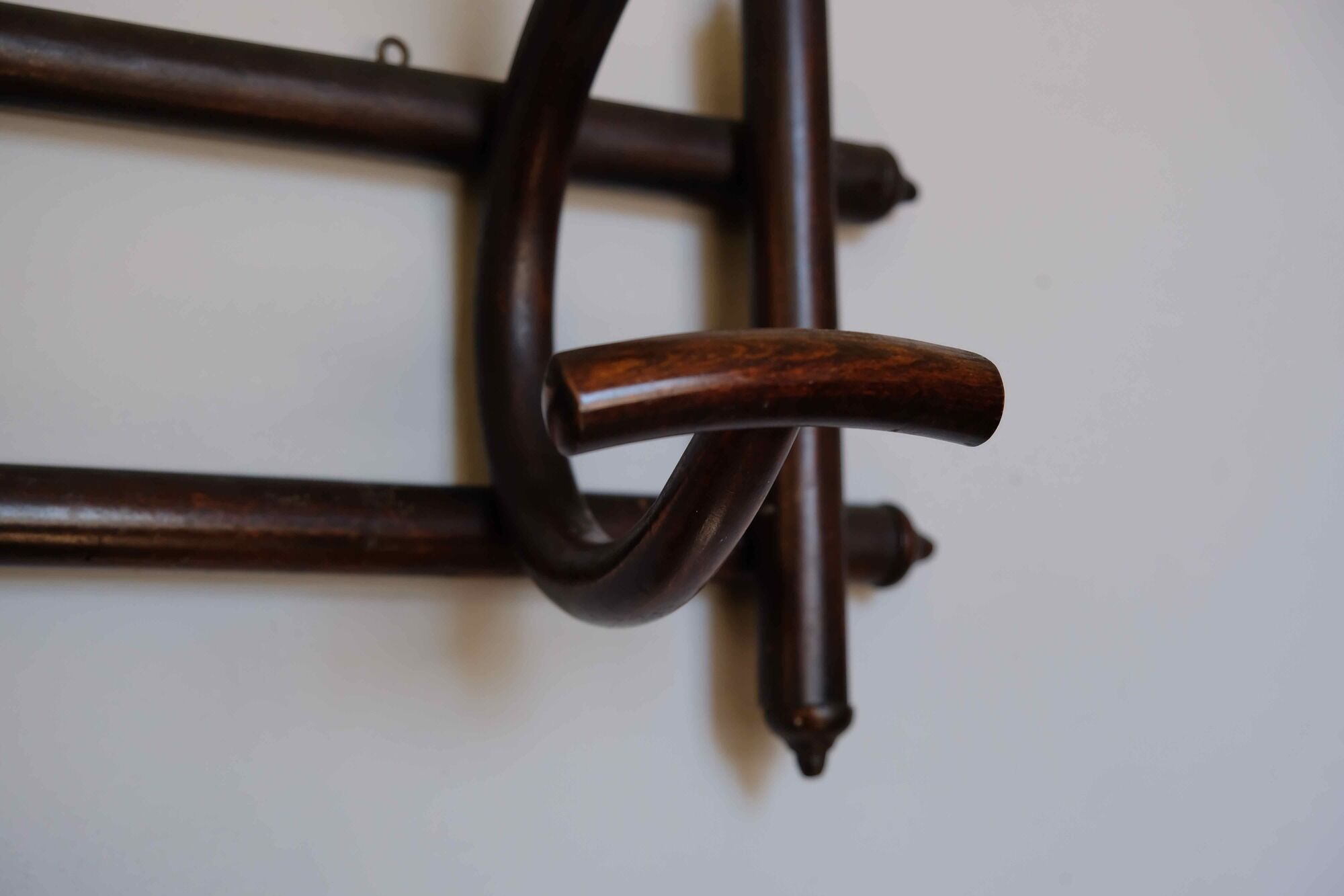 Peg of turned wood, signed manufacturing Fischel - end XIX