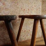 Old tripod milking stools
