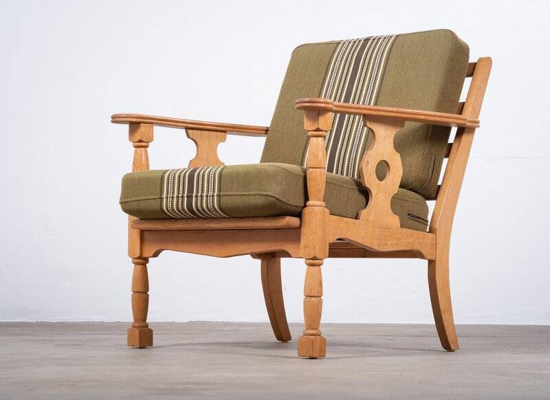 Vintage Oak Chair by Henning Kjærnulf, Denmark, 1960s
