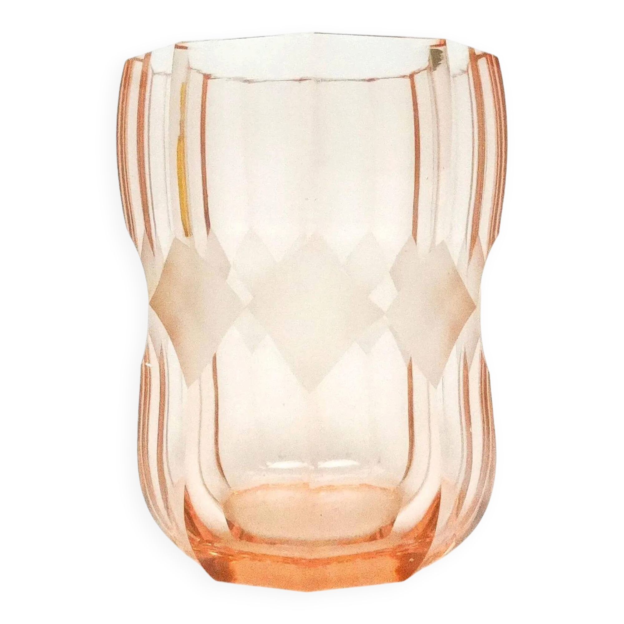 Art Deco vase, crystal, Moser, Czechoslovakia, 1930s