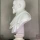 White Carrara marble bust, circa 1880.