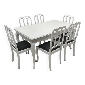 Table Ludwik + 6 chaises