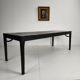 Table de salle à manger chinoise Qing noire (230 cm) — milieu à fin du XVIIIe siècle — laque d'origine