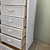 Chiffonnier vintage en osier