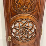 Clock door carved and openwork wood