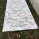 Table formica white grey marble, pink Supermatic