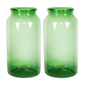 Green Antique Glass Vases