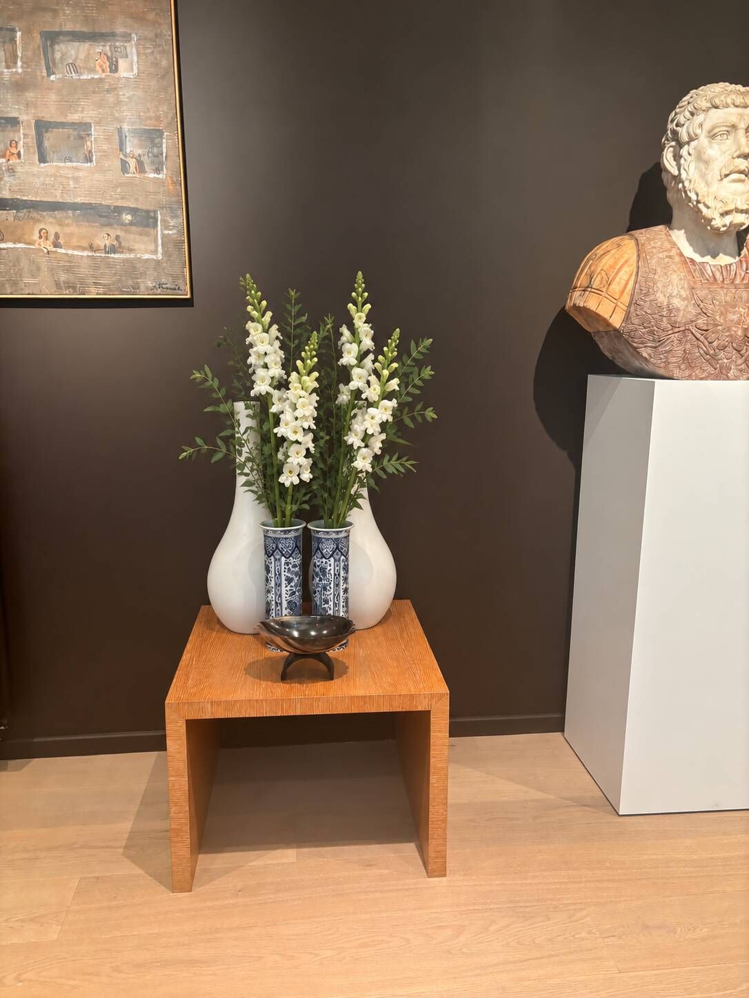 Pair of Delft vases
